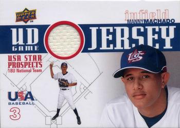2009 Upper Deck Signature Stars - USA Star Prospects Jerseys #GJU-10 Manny Machado Front