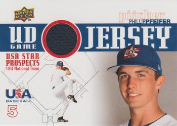 2009 Upper Deck Signature Stars - USA Star Prospects Jerseys #GJU-13 Phillip Pfeifer Front
