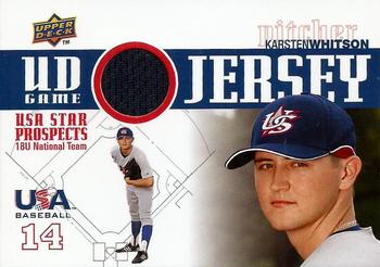 2009 Upper Deck Signature Stars - USA Star Prospects Jerseys #GJU-19 Karsten Whitson Front