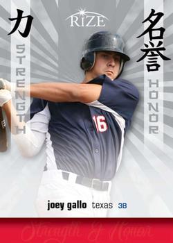 2012 Leaf Rize Draft - Strength and Honor #SH-7 Joey Gallo Front