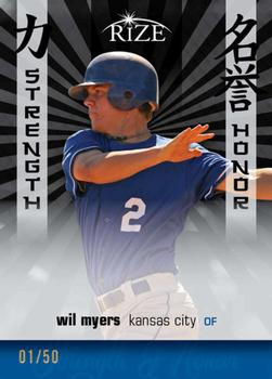 2012 Leaf Rize Draft - Strength and Honor Black #SH-11 Wil Myers Front