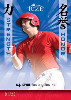 2012 Leaf Rize Draft - Strength and Honor Blue #SH-4 C.J. Cron Front