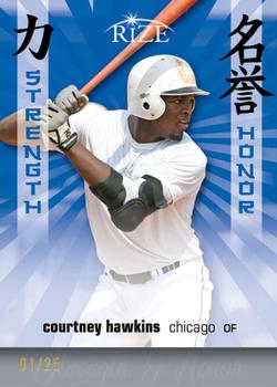 2012 Leaf Rize Draft - Strength and Honor Blue #SH-8 Courtney Hawkins Front