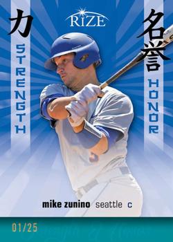 2012 Leaf Rize Draft - Strength and Honor Blue #SH-13 Mike Zunino Front