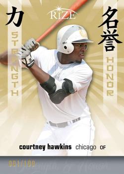 2012 Leaf Rize Draft - Strength and Honor Gold #SH-8 Courtney Hawkins Front