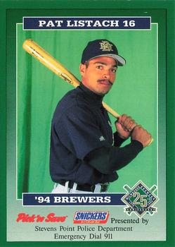 1994 Milwaukee Brewers Police - Stevens Point Police Department #NNO Pat Listach Front