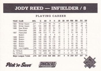 1994 Milwaukee Brewers Police - Waukesha Police Department #NNO Jody Reed Back