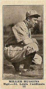 1916 Morehouse Baking (D352) #86 Miller Huggins Front