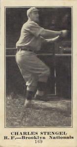 1916 Weil Baking (D329) #169 Casey Stengel Front