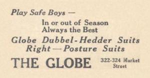 1916 Globe Clothing (H801-9) #199 Heinie Zimmerman Back