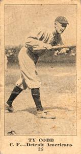 1916 Globe Clothing (H801-9) #38 Ty Cobb Front