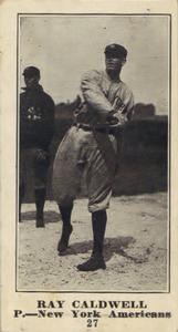 1916 Globe Clothing (H801-9) #27 Ray Caldwell Front