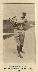 1916 Globe Clothing (H801-9) #138 Walter Pipp Front