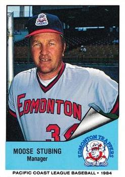 1984 Cramer - Edmonton Trappers Glossy #97 Moose Stubing Front