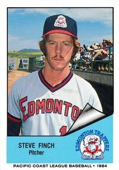 1984 Cramer - Edmonton Trappers Glossy #106 Steve Finch Front
