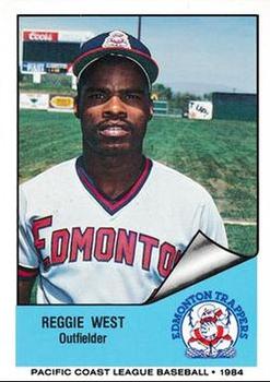 1984 Cramer - Edmonton Trappers Glossy #116 Reggie West Front