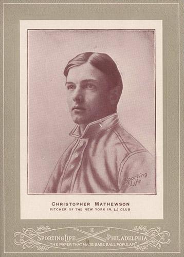 1902-11 Sporting Life Cabinets W600 #NNO Christy Mathewson Front