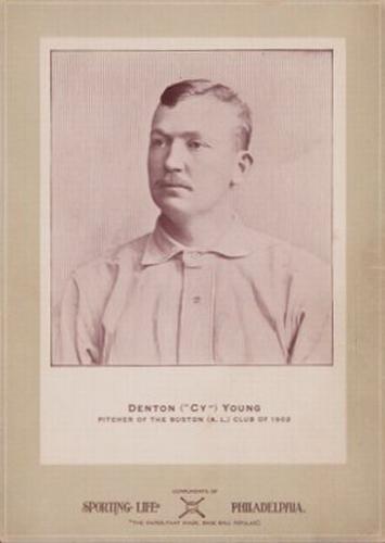 1902-11 Sporting Life Cabinets W600 #NNO Cy Young Front