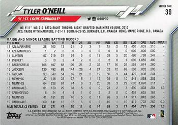 2020 Topps - 582 Montgomery #39 Tyler O'Neill Back