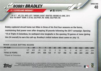 2020 Topps - 582 Montgomery #40 Bobby Bradley Back