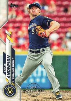 2020 Topps - 582 Montgomery #62 Chase Anderson Front