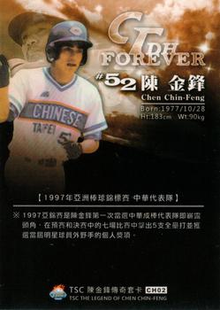 2015 TSC The Legend of Chen Chin-Feng #CH02 Chin-Feng Chen Back