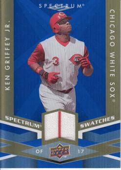 2009 Upper Deck Spectrum - Spectrum Swatches Blue #SS-KG Ken Griffey Jr. Front