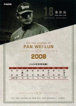 2020 TSC The Legend of Pan Wei-Lun #PW06 Wei-Lun Pan Back