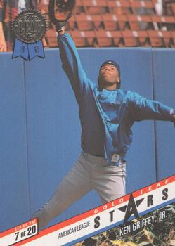 1993 Leaf - Gold Leaf All-Stars #7 Ken Griffey, Jr. / Andy Van Slyke Front