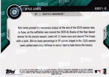 2020-21 Topps Now Off-Season - Award Winner Bonus #AW01-B Kyle Lewis Back