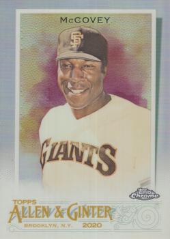 2020 Topps Allen & Ginter Chrome - Refractor #26 Willie McCovey Front
