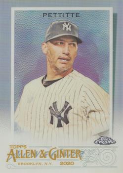 2020 Topps Allen & Ginter Chrome - Refractor #39 Andy Pettitte Front