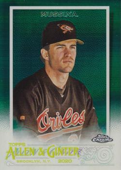 2020 Topps Allen & Ginter Chrome - Green #37 Mike Mussina Front