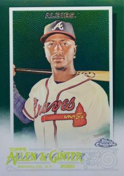 2020 Topps Allen & Ginter Chrome - Green #56 Ozzie Albies Front