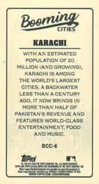 2020 Topps Allen & Ginter Chrome - Booming Cities Mini #BCC-6 Karachi Pakistan Back