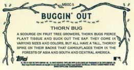 2020 Topps Allen & Ginter Chrome - Buggin' Out! Mini #MBOC-5 Thorn Bug Back
