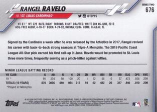 2020 Topps On-Demand Set 23: Topps Mini #676 Rangel Ravelo Back