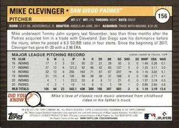 2021 Topps Big League #156 Mike Clevinger Back