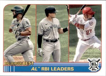 2021 Topps Big League #249 AL RBI Leaders (Jose Abreu / Luke Voit / Mike Trout) Front