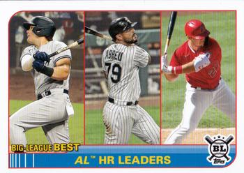2021 Topps Big League #254 AL HR Leaders (Luke Voit / Jose Abreu / Mike Trout) Front