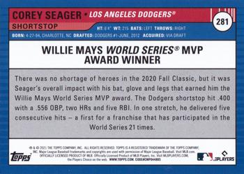 2021 Topps Big League #281 Corey Seager Back