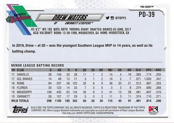 2021 Topps Pro Debut #PD-39 Drew Waters Back
