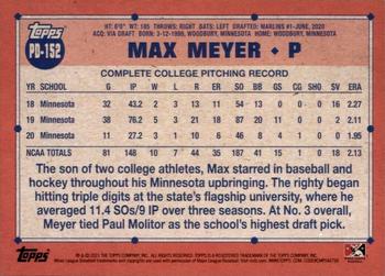 2021 Topps Pro Debut #PD-152 Max Meyer Back
