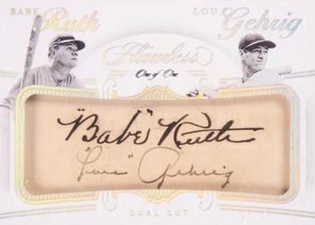 2020 Panini Flawless - Flawless Dual Cut #FDC-RG Babe Ruth / Lou Gehrig Front