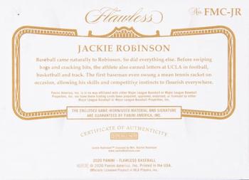 2020 Panini Flawless - Flawless Material Cuts #FMC-JR Jackie Robinson Back