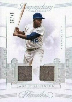 2020 Panini Flawless - Legendary Materials #LM-JR Jackie Robinson Front
