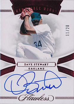 2020 Panini Flawless - Memorable Marks Ruby #MM-DS Dave Stewart Front