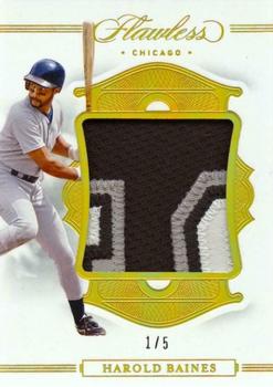 2020 Panini Flawless - Patches Gold #P-HB Harold Baines Front
