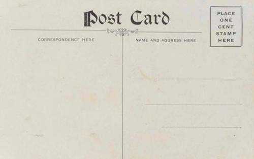 1908 F.J. Offerman Postcards #NNO Jimmy Archer Back