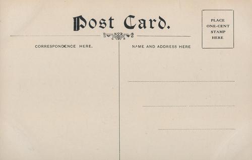 1908 F.J. Offerman Postcards #NNO Bill Keister Back
